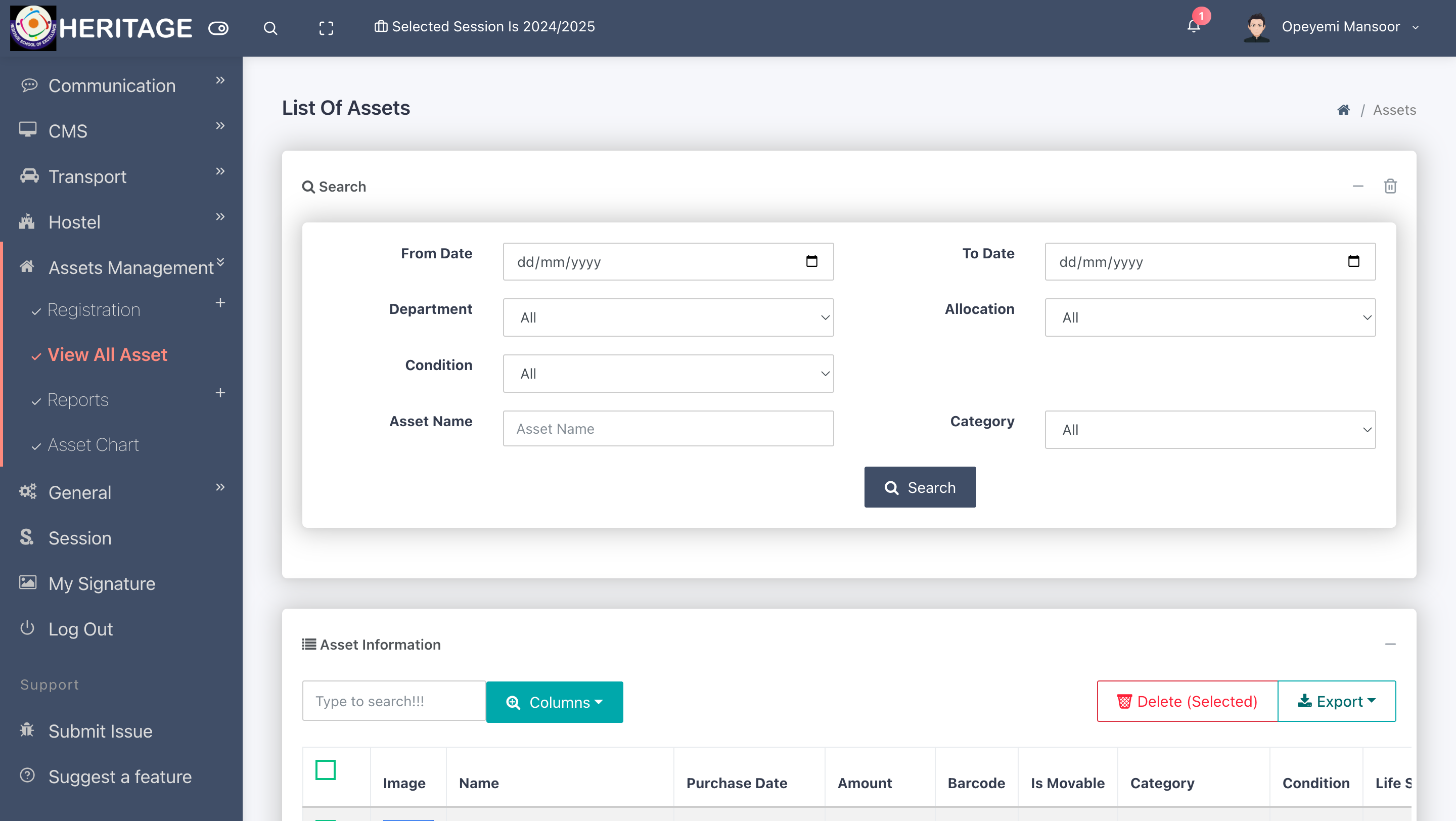 Assessment Management